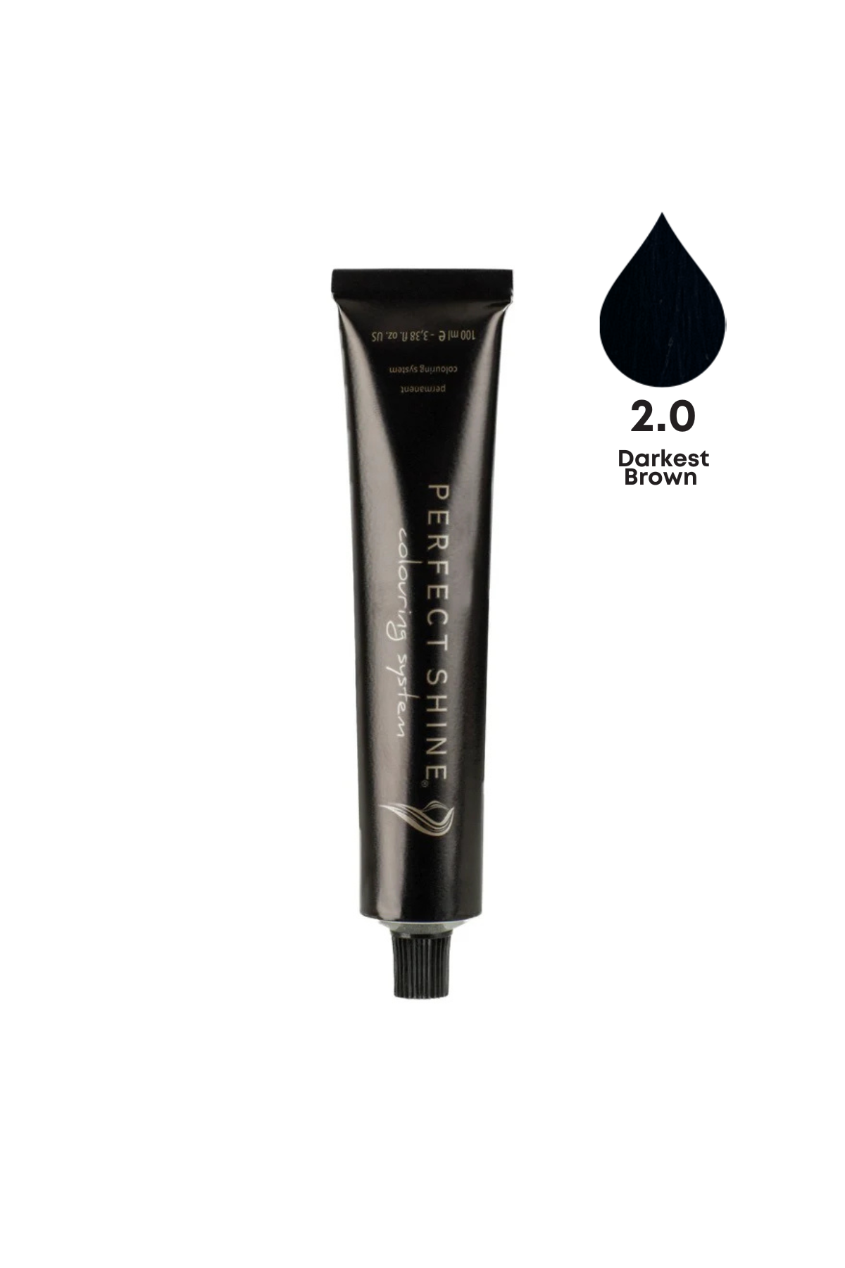 Perfect Shine Permanent Profesyonel Saç Boyası 100ml - En Koyu Kahve/Koyu Kestane (NATURAL-2.0)