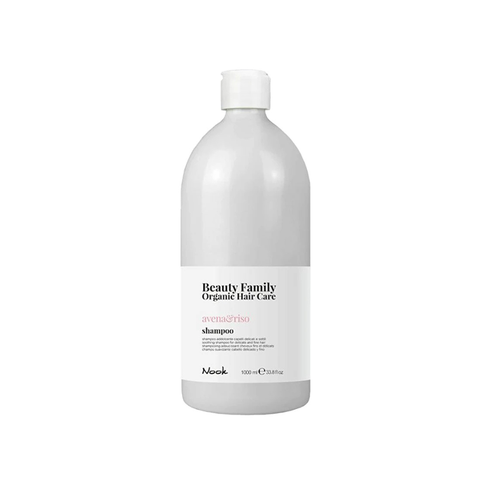 Nook Beauty Family Hassas İnce Telli Saçlara Yulaf Pirinç Özlü Nemlendirici Yumuşatıcı Şampuan 1000ml