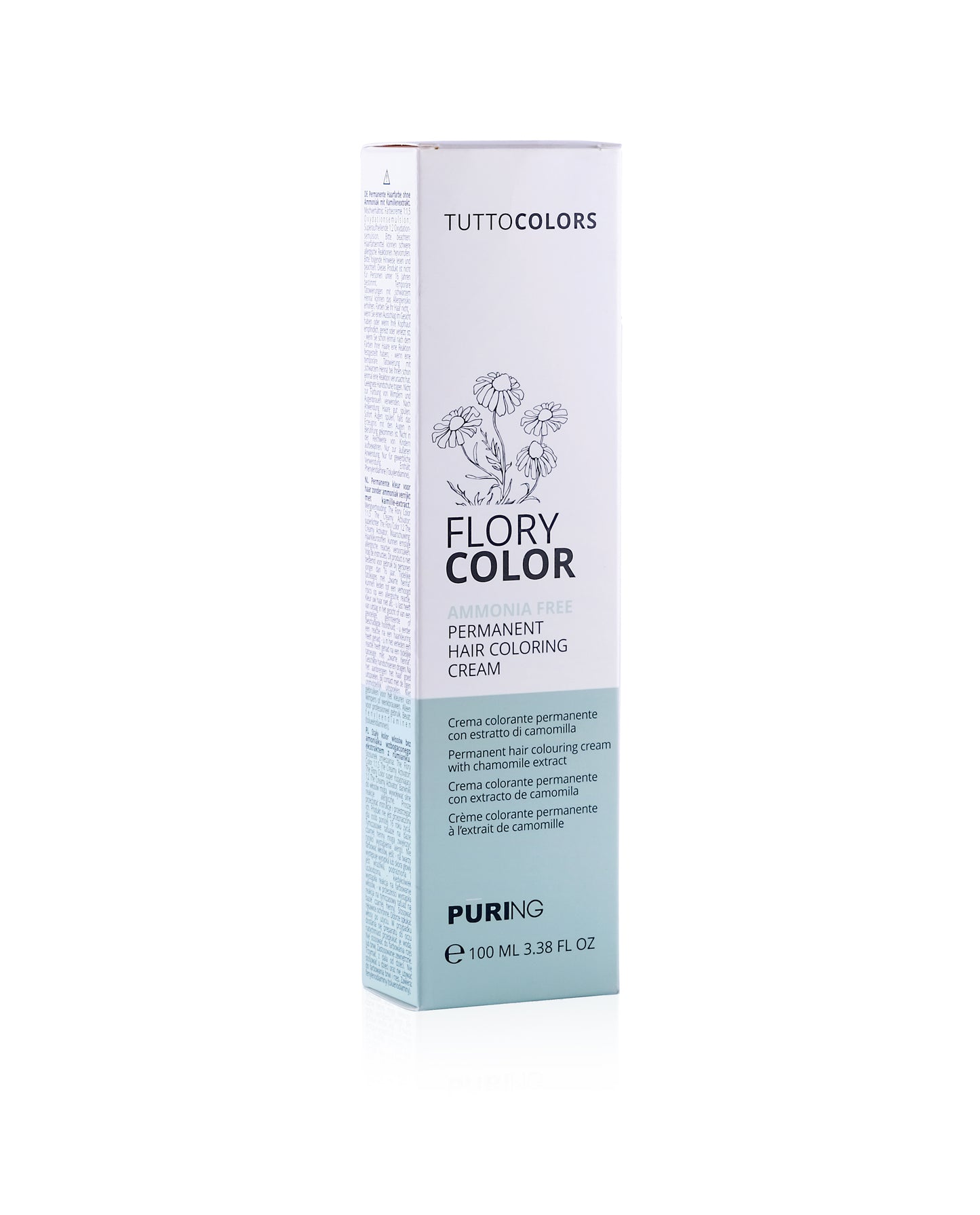 PURING Flory Color Papatya Özlü Amonyaksız Saç Boyası 100ml - 7.3 Kumral Dore (Bal Kumral)