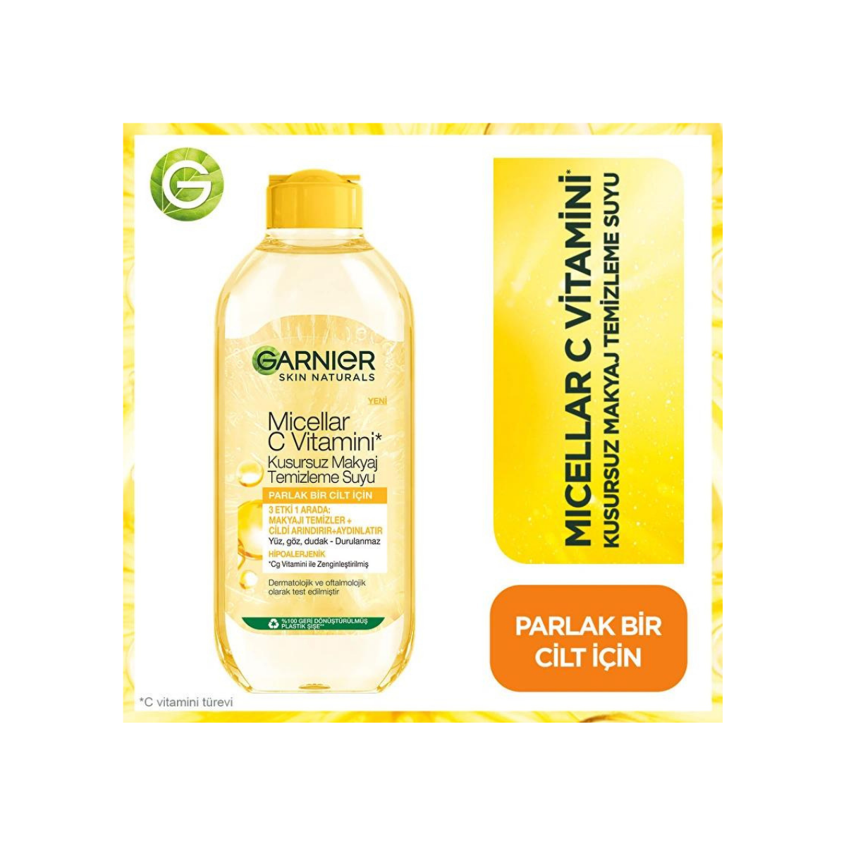 Garnier Micellar Vitamin C Make-Up Remover Water 400ml