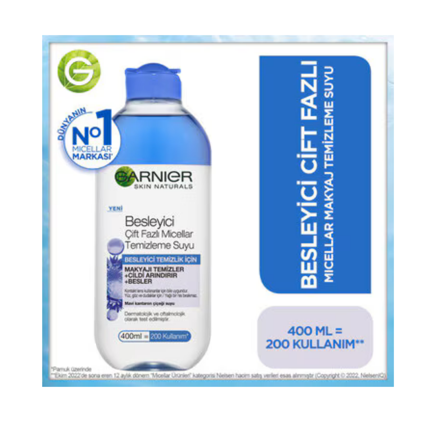 Garnier Dual Phase Micellar Make-Up Remover Water 400ml