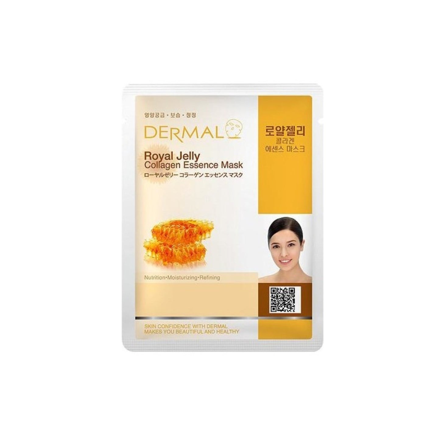 Dermal Korea Royal Jelly Arı Sütü Özlü Besleyici, Nemlendirici, Arındırıcı Kolajen Maske 23 gr