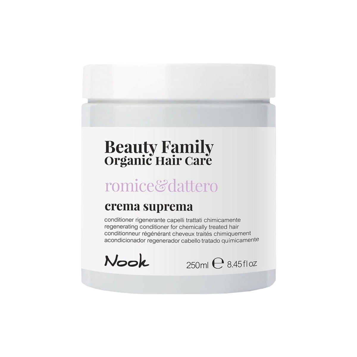 Nook Beauty Family İşlem Görmüş İçin Pirinç Kepeği Hurma Avokado Özlü Onarıcı Besleyici Saç Kremi 250ml