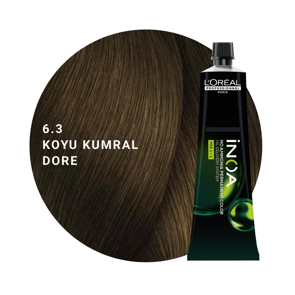 L’Oréal Professionnel INOA Saç Boyası 60gr - 6.3 Koyu Kumral Dore