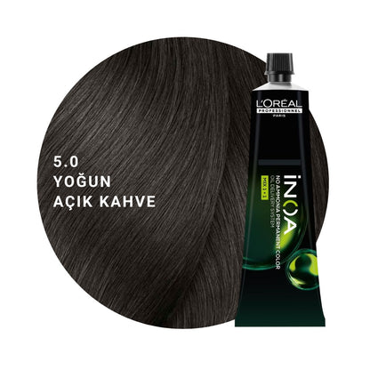 L’Oréal Professionnel INOA Saç Boyası 60gr - 5.0 Yoğun Açık Kahve