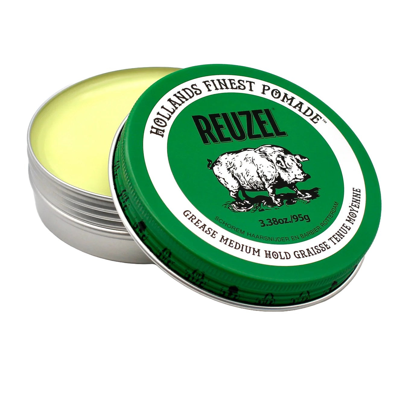 Reuzel Green Pomade Yağ Bazlı Orta Tutuşlu, Orta Parlaklıklı Pomad 95 gr