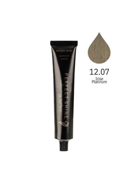 Perfect Shine Permanent Profesyonel Saç Boyası 100ml - İrize Sedefli Ultra Platin/Doğal Gümüş (EXT LIGHT-12.07)