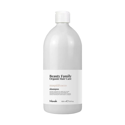 Nook Beauty Family Kuru Yıpranmış Saçlara Maqui Hindistan Cevizi Özlü Nemlendirici Onarıcı Şampuan 1000ml