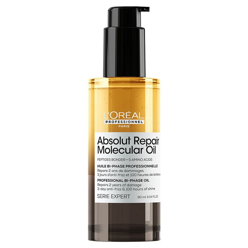 L'Oreal Professionnel Absolut Repair Molecular Oil Yıpranmış Saçlar İçin Onarıcı ve Güçlendirici Çift Fazlı Saç Bakım Yağı 90ml