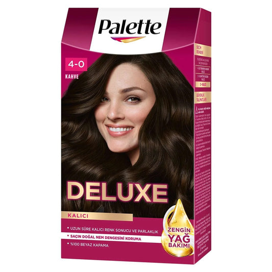 Palette Deluxe Saç Boyası 50ml (4-0 Sıcak Kahve) 