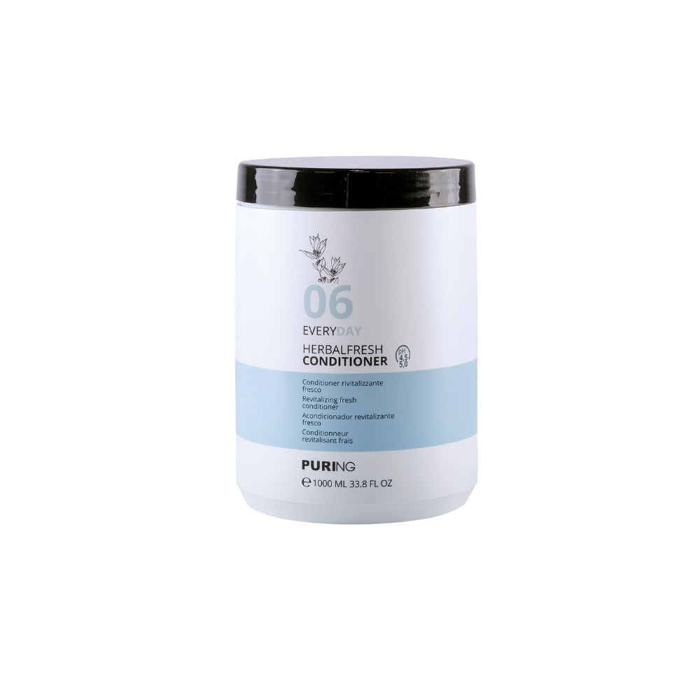 PURING 06 Everyday Tüm Saçlar için Mentol&Bitki Özlü Hassas Saç Derisi Ferahlatıcı Saç Kremi 1000ml
