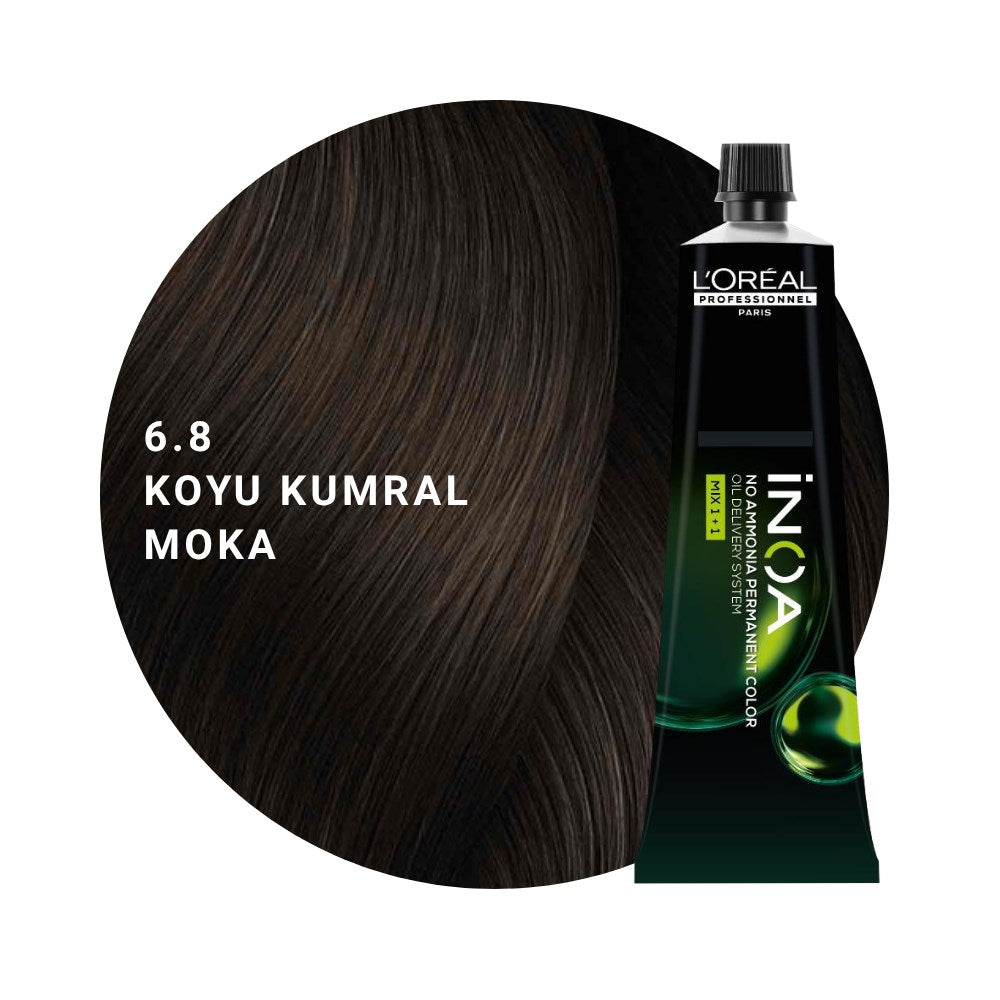 L’Oréal Professionnel INOA Saç Boyası 60gr - 6.8 Koyu Kumral Moka