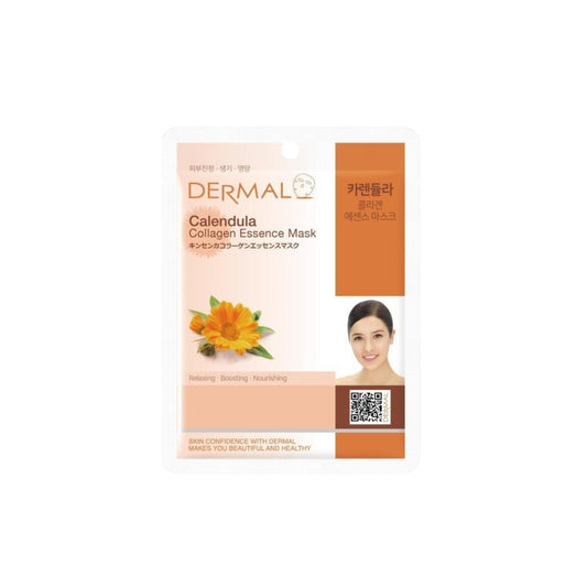 Dermal Korea Calendula Aynısefa Özlü Besleyici, Nemlendirici, Arındırıcı  Kolajen Maske 23 gr