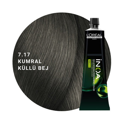 L’Oréal Professionnel INOA Saç Boyası 60gr - 7.17 Kumral Küllü Bej