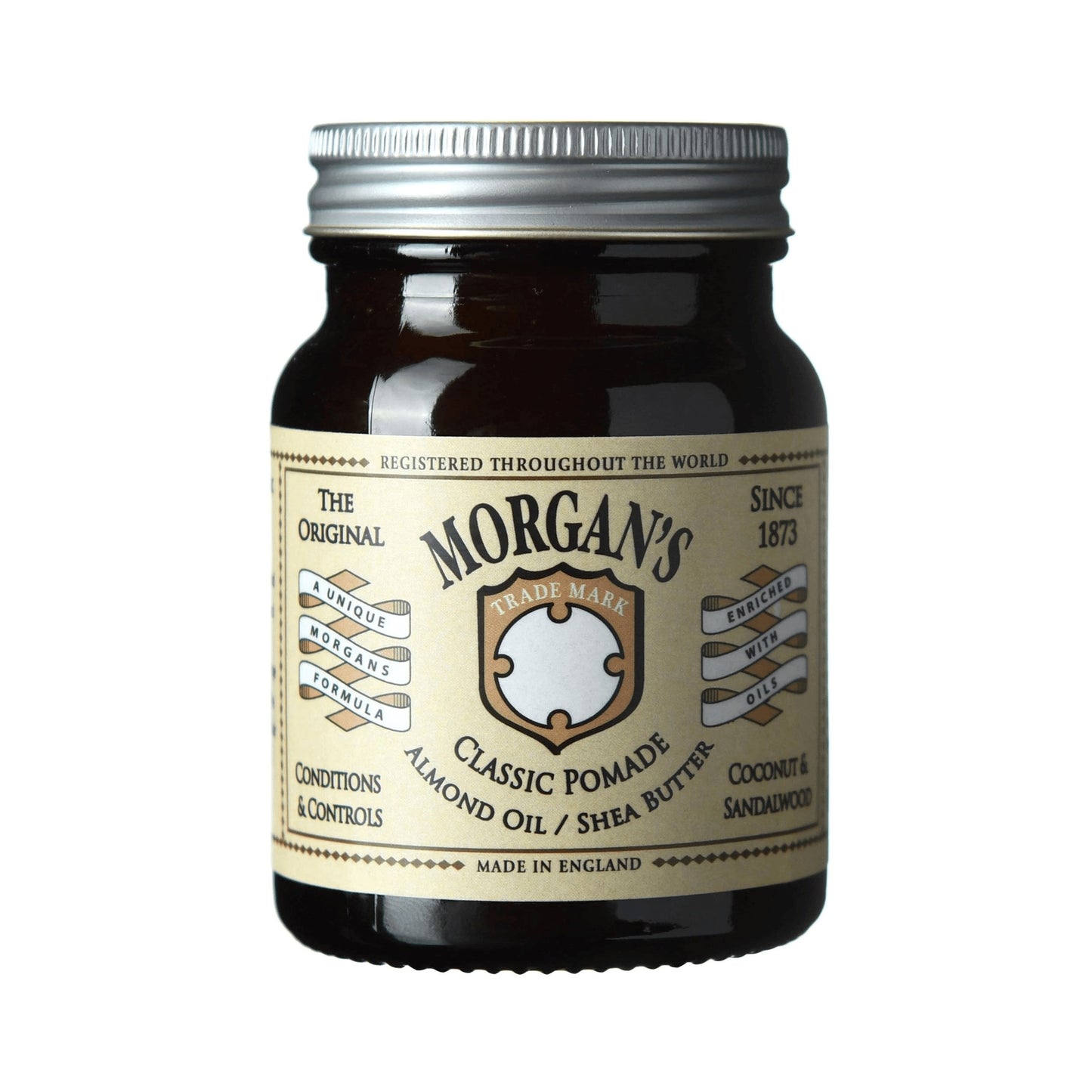 MORGAN'S POMADE Almond Oil Shea Butter Doğal Görünüm Sağlayan Şekillendirici Pomad (CREAM LABEL) 100gr