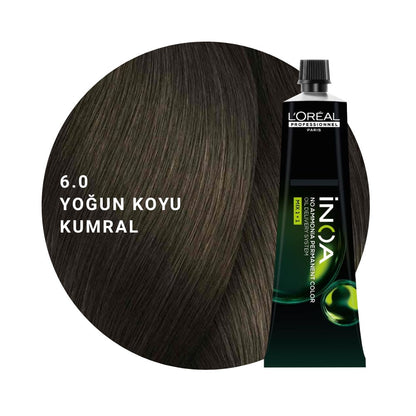 L’Oréal Professionnel INOA Saç Boyası 60gr - 6.0 Yoğun Koyu Kumral