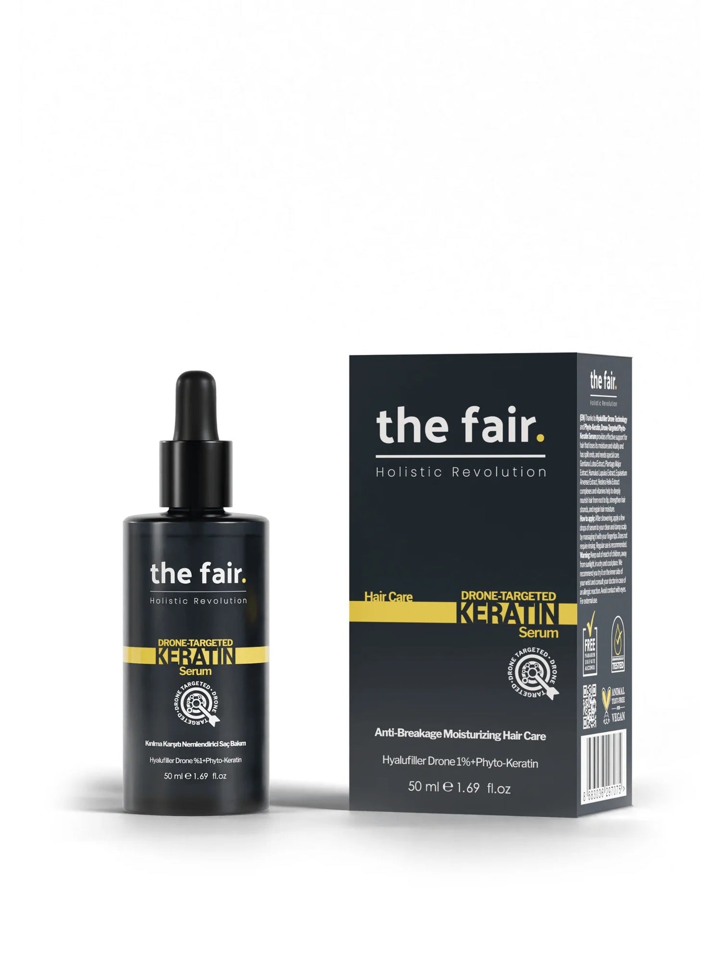 the fair. Drone-Targeted Keratin Kırılma Karşıtı Vegan Saç Serumu 50ml