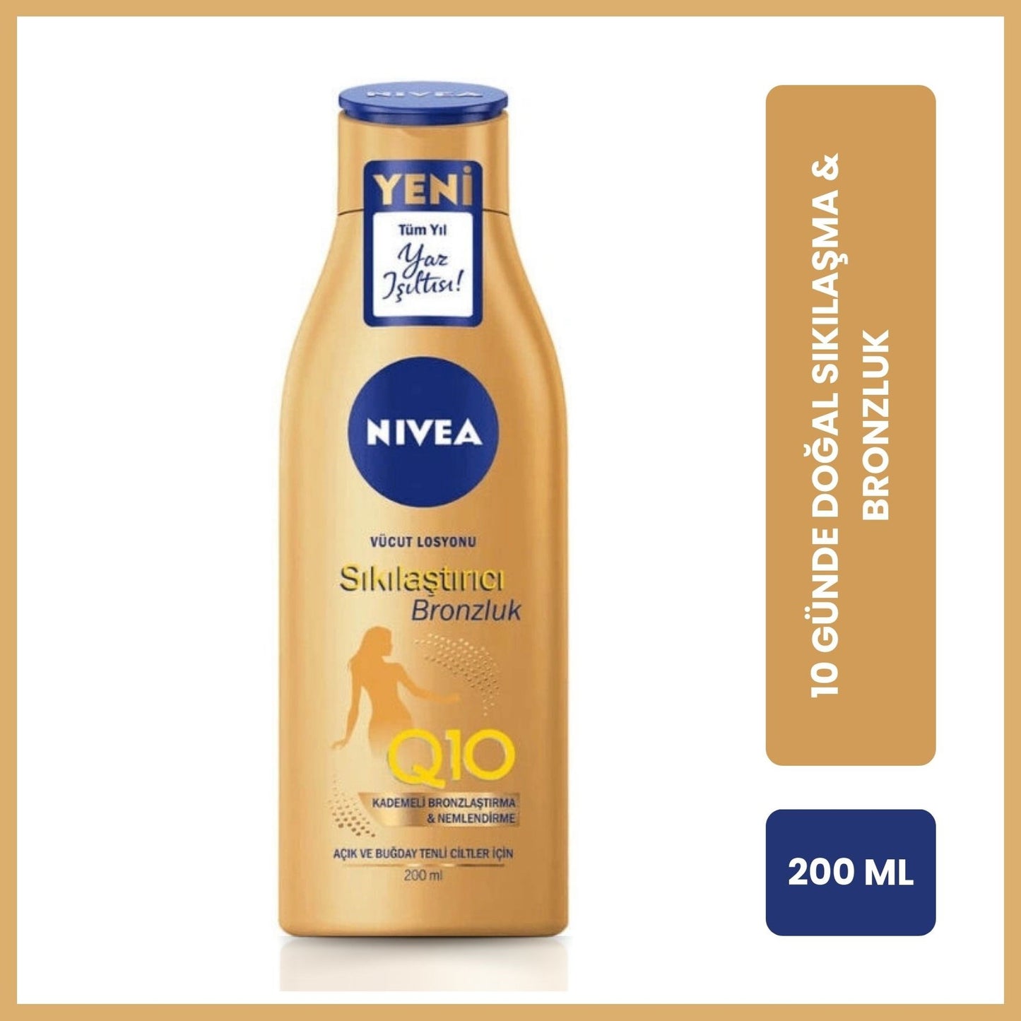 Nivea Q10 Sıkılaştırıcı Bronzluk Vücut Losyonu 200 ml