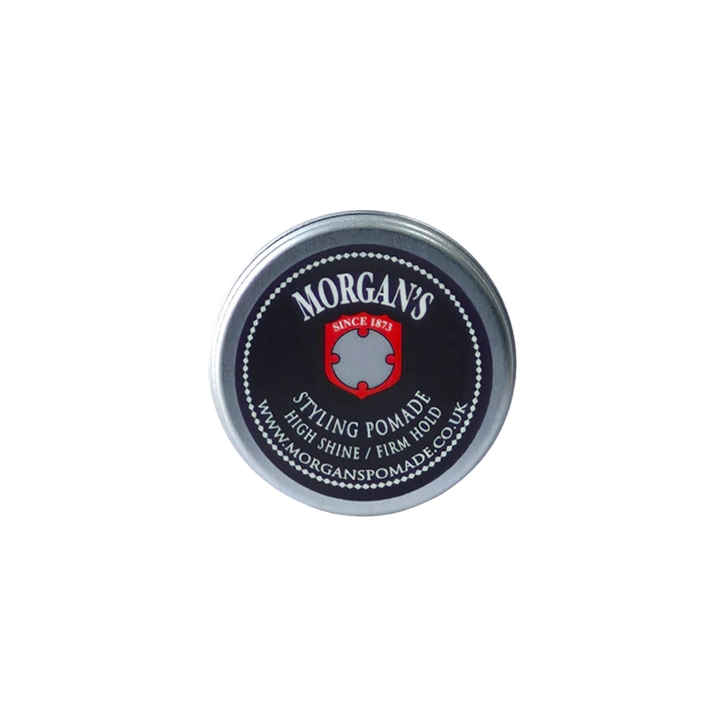 MORGAN'S POMADE Seyahat Boy High Shine Firm Hold Styling Pomade Sert Tutuş, Parlaklık Veren Saç Şekillendirici Pomad (BLACK LABEL) 15gr