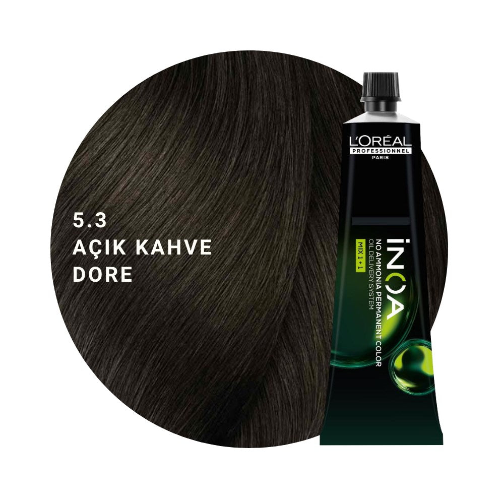 L’Oréal Professionnel INOA Saç Boyası 60gr - 5.3 Açık Kahve Dore