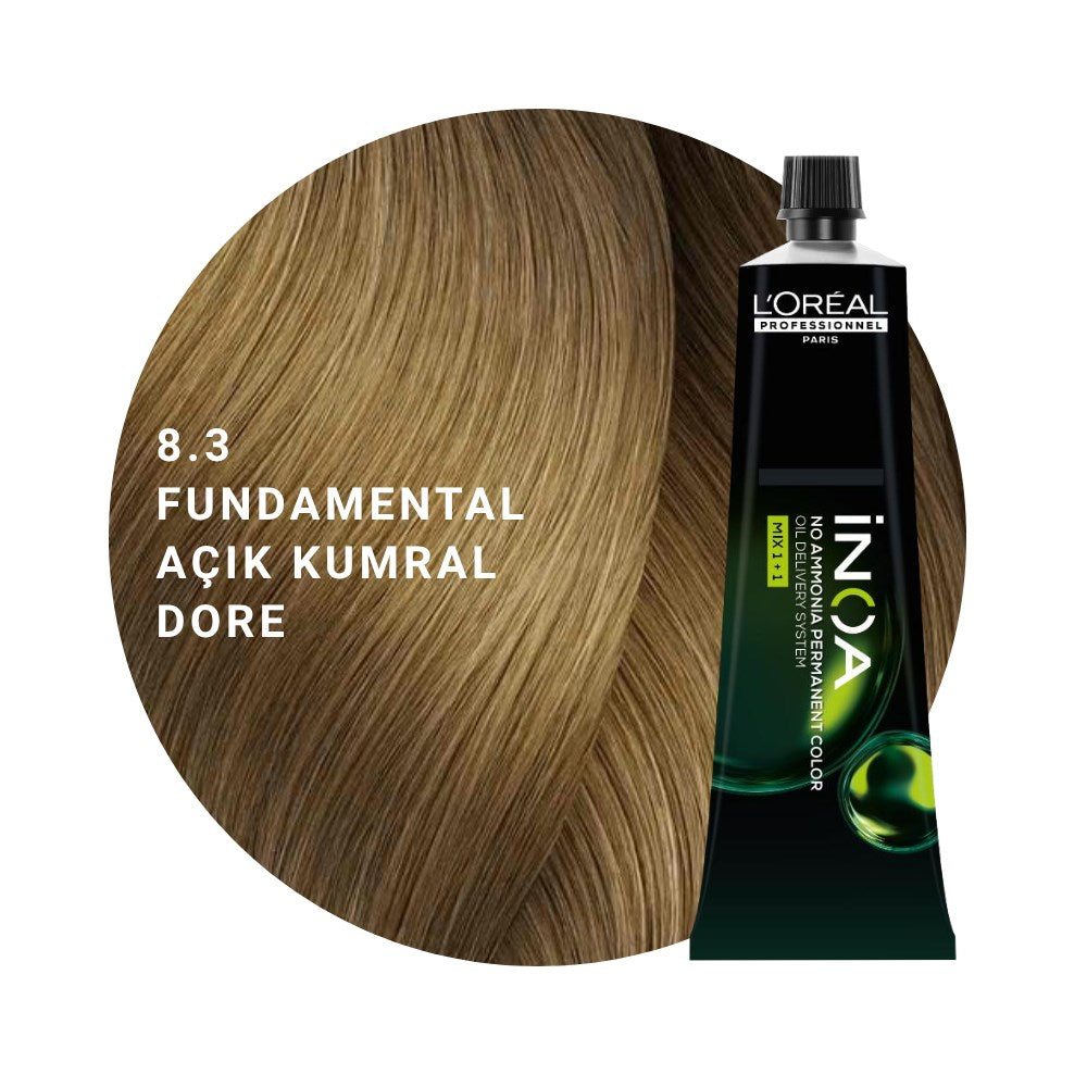 L’Oréal Professionnel INOA Saç Boyası 60gr - 8.3 Fundamental Açık Kumral Dore