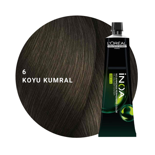L’Oréal Professionnel INOA Saç Boyası 60gr - 6 Koyu Kumral