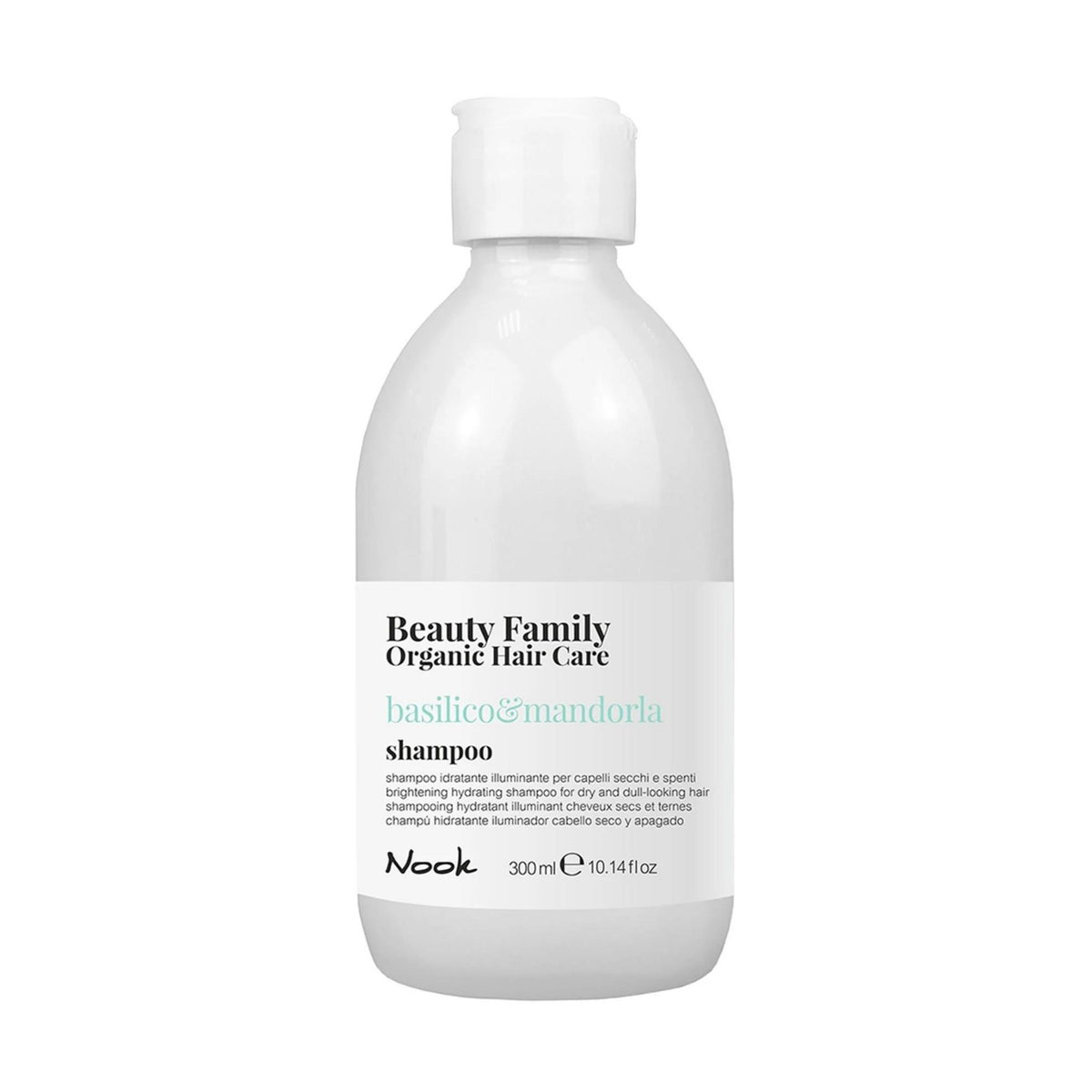 Nook Beauty Family Kuru Mat Saçlara Fesleğen Tatlı Badem Özlü Nemlendirici Parlaklık Veren Şampuan 300ml