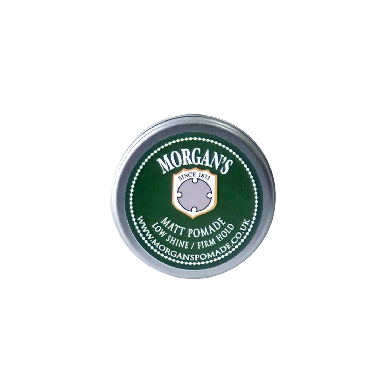 MORGAN'S POMADE Seyahat Boy Low Shine Firm Hold Matt Pomade Sert Tutuş, Mat Saç Şekillendirici Pomad (GREEN LABEL) 15gr