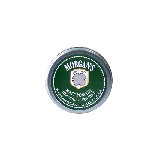 MORGAN'S POMADE Seyahat Boy Low Shine Firm Hold Matt Pomade Sert Tutuş, Mat Saç Şekillendirici Pomad (GREEN LABEL) 15gr