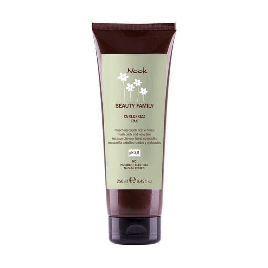Nook Beauty Family Kıvırcık Dalgalı Saçlar İçin Aloe Vera Elastin Özlü Nemlendirici Saç Maskesi 250ml