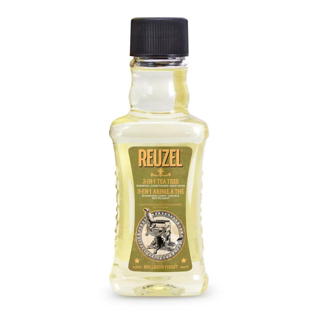 Reuzel 3-in-1 Tea Tree Erkekler için 3ü1 Arada Şampuan 100 ml