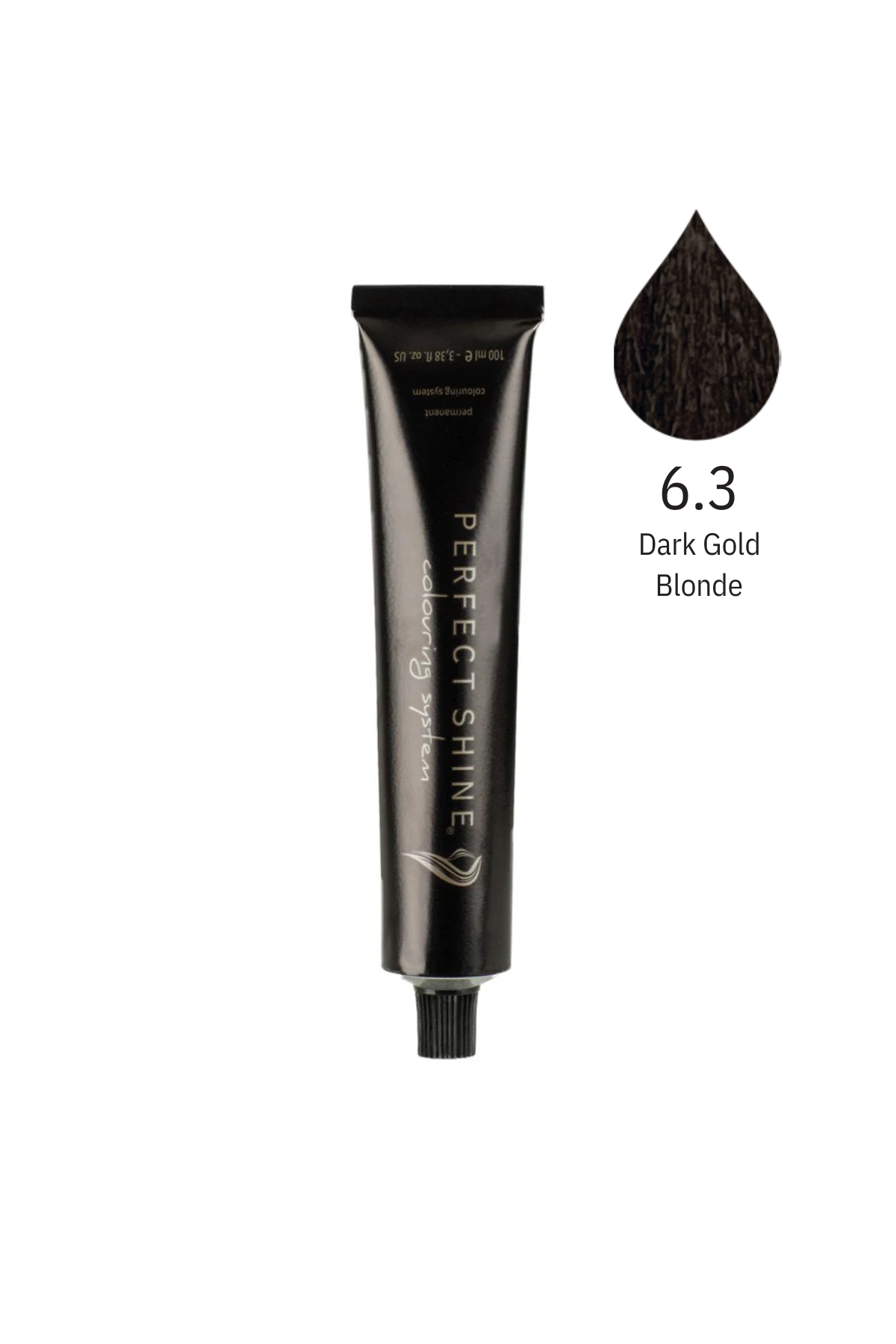 Perfect Shine Permanent Profesyonel Saç Boyası 100ml-Altın Yansımalı Koyu Kumral/Karamel Kahve(GOLD-6.3)