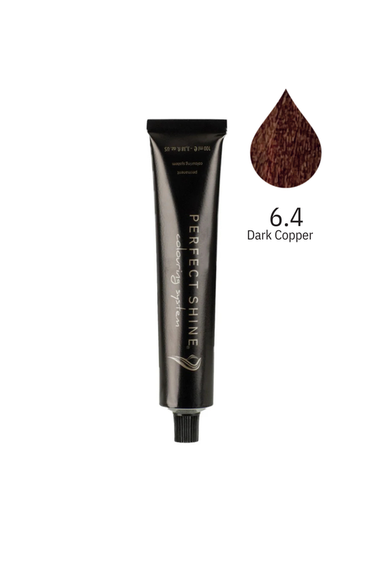 Perfect Shine Permanent Profesyonel Saç Boyası 100ml - Koyu Kızıl Bakır/Kiremit Rengi (COPPER-6.4)
