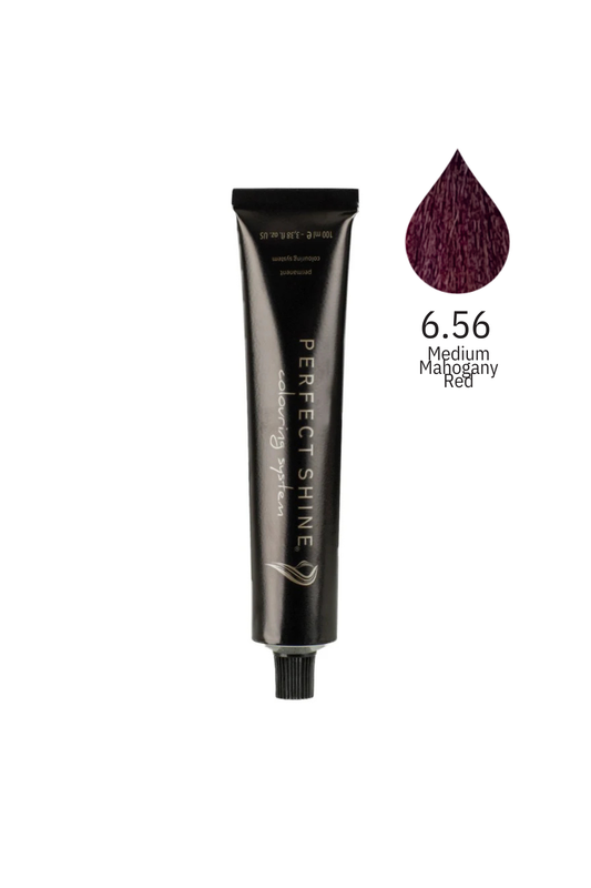Perfect Shine Permanent Profesyonel Saç Boyası 100ml - Derin Vişne Bordo (MAHOGANY RED-6.56)