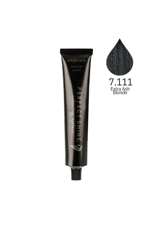 Perfect Shine Permanent Profesyonel Saç Boyası 100ml -Ekstra Yoğun Küllü Sarı (INTENSE ASH-7.111)