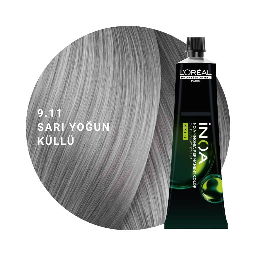 L’Oréal Professionnel INOA Saç Boyası 60gr - 9.11 Sarı Yoğun Küllü