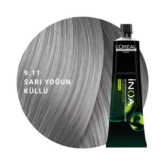 L’Oréal Professionnel INOA Saç Boyası 60gr - 9.11 Sarı Yoğun Küllü