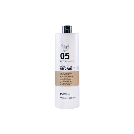 PURING 05 HydrArgan Normal ve Kuru Saçlar için Argan&Keten Tohumu Yağlı Nemlendirici Şampuan 1000ml