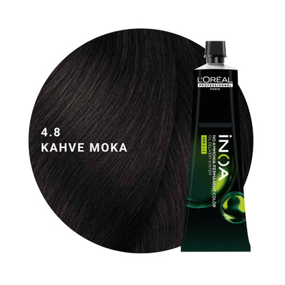L’Oréal Professionnel INOA Saç Boyası 60gr - 4.8 Kahve Moka