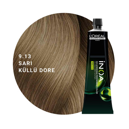 L’Oréal Professionnel INOA Saç Boyası 60gr - 9.13 Sarı Küllü Dore