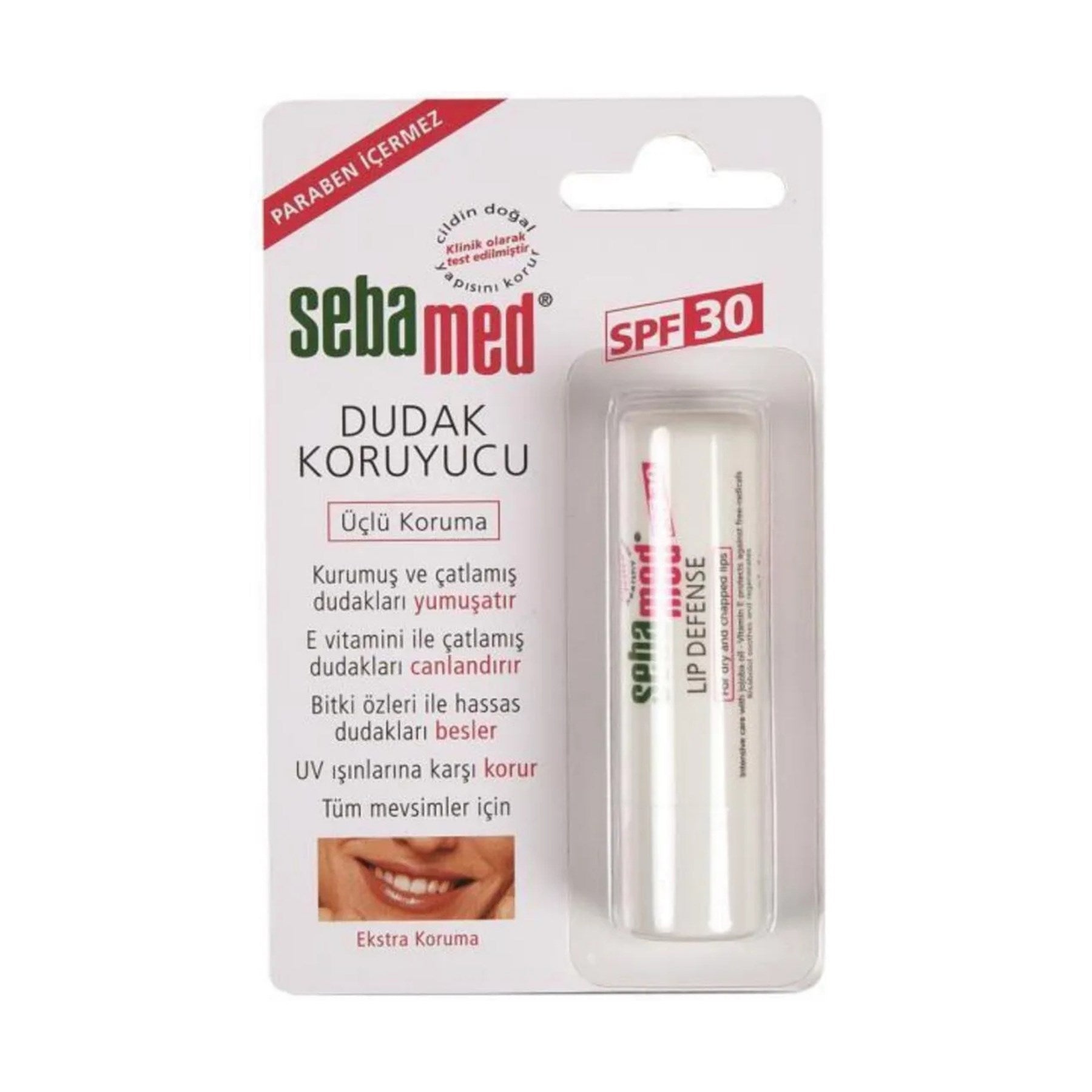 Sebamed SPF 30 Üçlü Etkili Dudak Kremi 4.8 gr