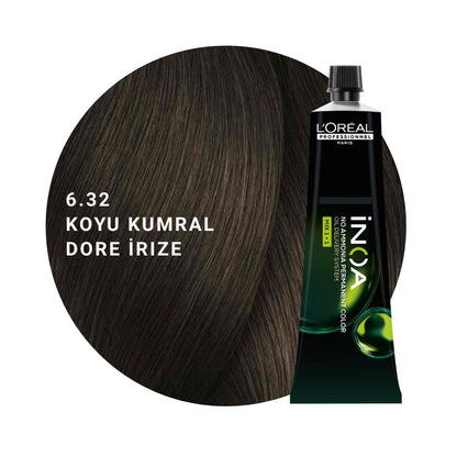 L’Oréal Professionnel INOA Saç Boyası 60gr - 6.32 Koyu Kumral Dore İrize