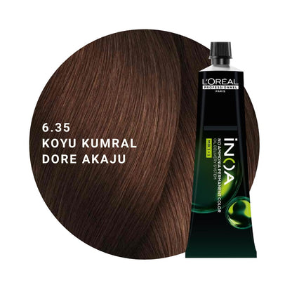 L’Oréal Professionnel INOA Saç Boyası 60gr - 6.35 Koyu Kumral Dore Akaju