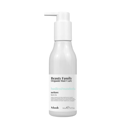 Nook Beauty Family Kuru Mat Saçlar İçin Fesleğen Badem Özlü Nemlendirici Durulanmayan Saç Kremi 150ml