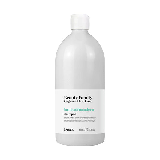 Nook Beauty Family Kuru Mat Saçlara Fesleğen Tatlı Badem Özlü Nemlendirici Parlaklık Veren Şampuan 1000ml