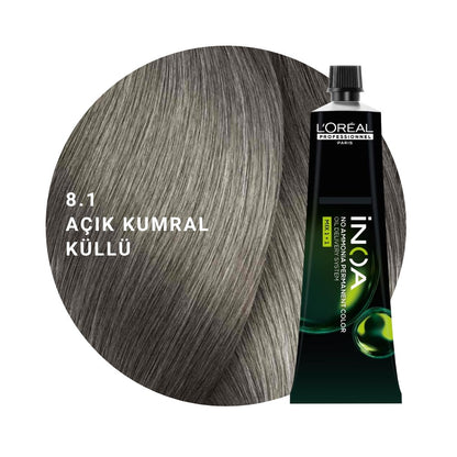 L’Oréal Professionnel INOA Saç Boyası 60gr - 8.1 Açık Kumral Küllü