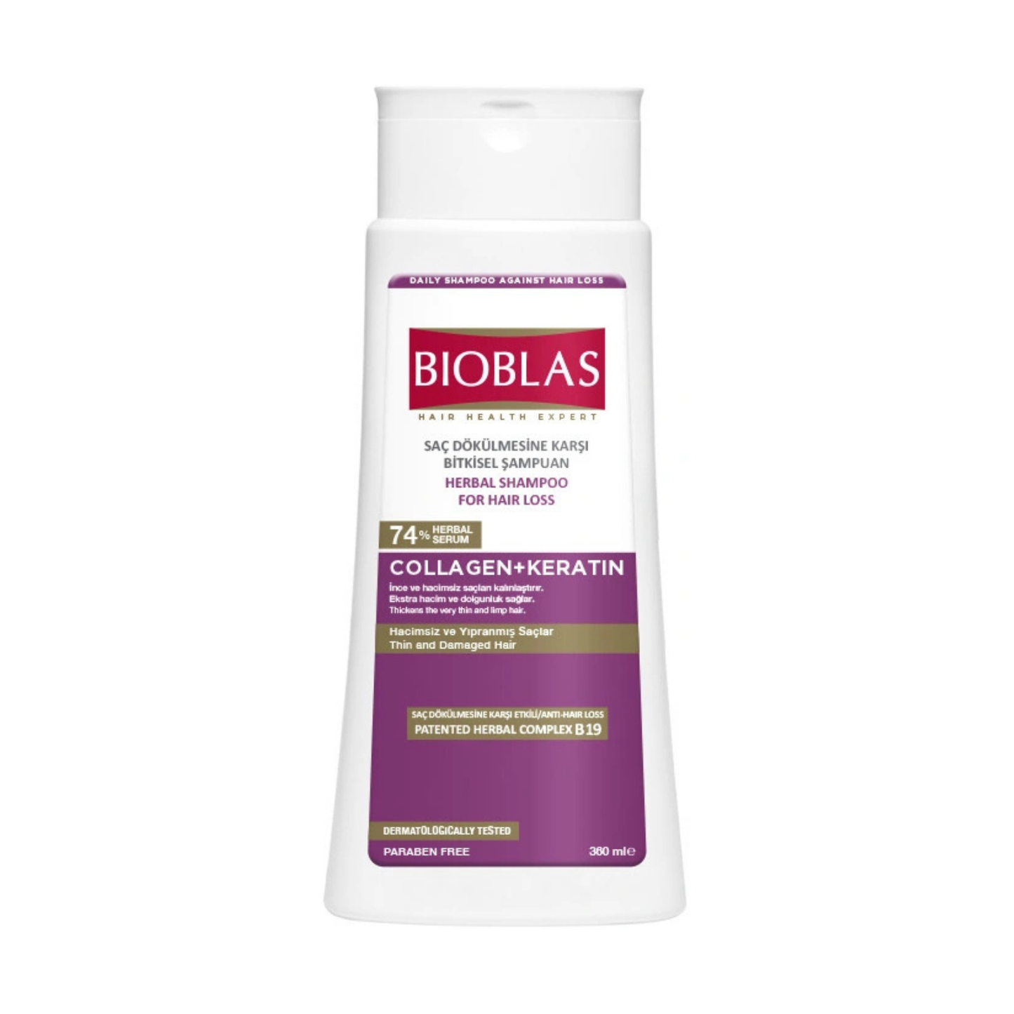 Bioblas Kolajen & Keratin Dökülme Önleyici Saç Şampuanı 360 ml