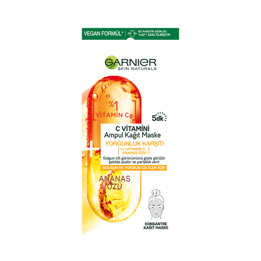 Garnier C Vitamini Ampul Kağıt Maske