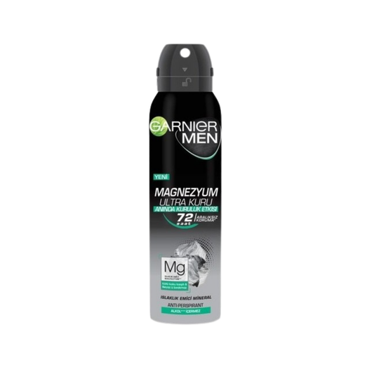 Garnier Men Magnezyum Ultra Kuru Sprey Deodorant 150ml