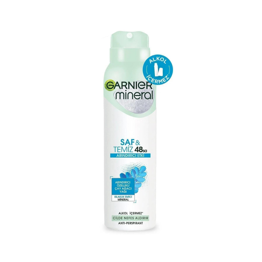 Garnier Mineral Saf ve Temiz Kadın Sprey Deodorant 150ml